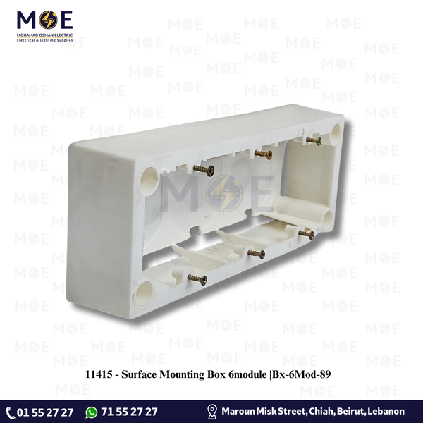 Surface Mounting Box 6module |  Bx-6Mod-89