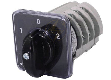Bremas Change Over Switch 1-0-2 3P 25A 75x75mm | CA0200008PL2 | مفتاح سلفرتور