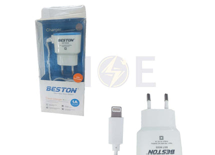 Beston Iphone Travel Charger Lightning Cable 1mt 100-240V AC 5V DC 1A   M305