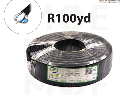 Coaxial Cable RG11 Black 128s 75Ohm R100yd | 244836 | كابل ستالايت كوكسيال اسود