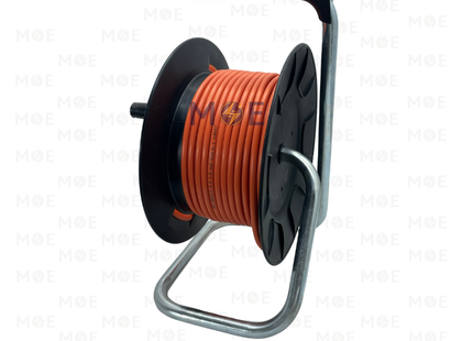 Alfa Multiple Sockets Germany Cable Reel Black 4 Socket Schuko plug+Earth 35 meter| 50 101 035 | بكرة صناعية كادر بريز مربع شوكو مع شريط اسود