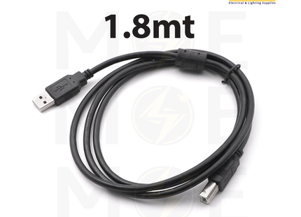 USB Printer Cable | 1.1 USB A Male to USB B Male 1.8mt | كابل برنتر/وصلة يو اس بي