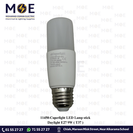 Cuperlight LED Lamp stick Daylight E27 9W | T37