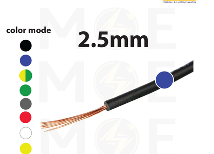Liban Cables Single Core Flexible 2.5mm Blue | NYAF | شريط مفرد شعري ازرق