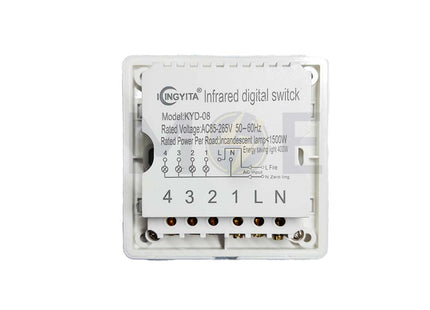 King Yita Exhibition Room Infrared Digital Wall Switch 4-Way 220V ريموت كنترول حائط اضاءة