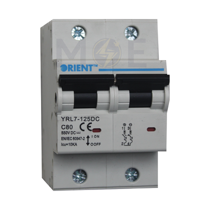 Orient MCB YRL7-125 DC 2P 80A | YRL7-125