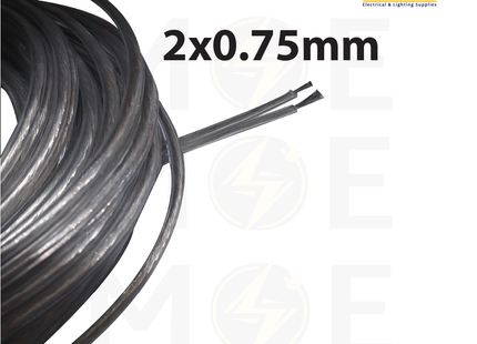 Speaker Wire / Audio Video AV High Performance Transparent 2x0.75mm | شريط سبيكر شفاف