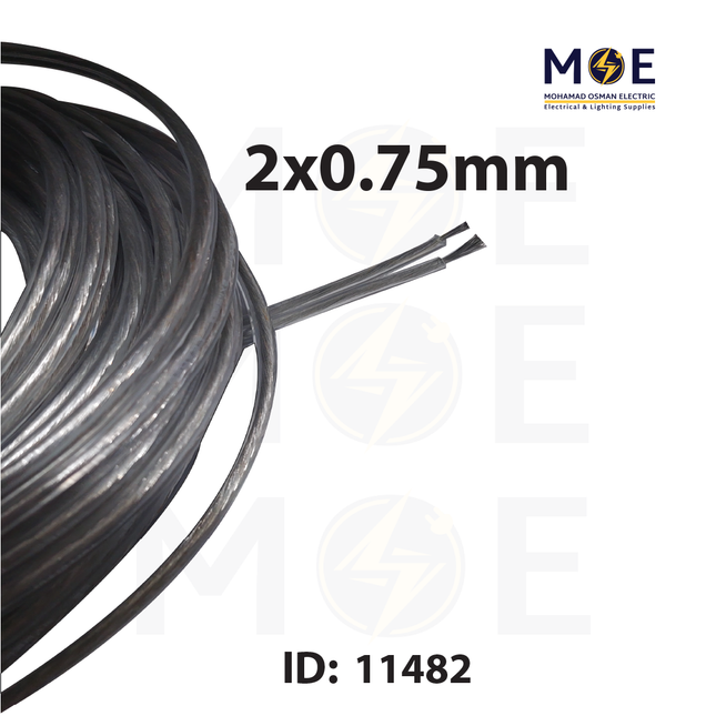 Speaker Wire / Audio Video AV High Performance Transparent 2x0.75mm