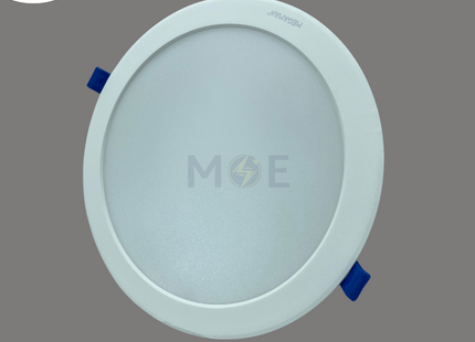 MEGAMAN LED Downlight/ Panel Light White Ceiling Flush Mounted Circular WarmWhite 3000K 1730Lm 20cm 24W | MQTL1119Y24W | سبوت ليد مدور مخفي بدون ترانس ابيض ورم وايت