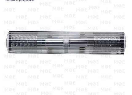 Mirror Light Applique With Cage Silver 2xE14 | H71/2 | ابليك مغسلة ساندويش مراية مع شبك فضي