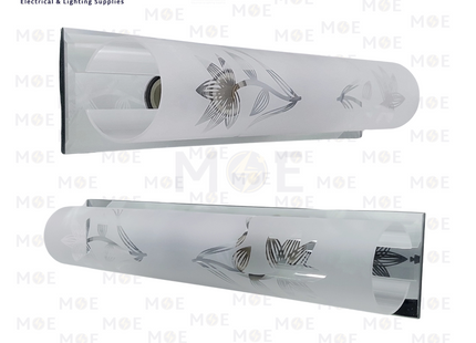 Class Lighting Mirror Light Applique Frosted Glass With 2 Flowers 2xE14 | A732-2/40W | ابليك مغسلة ساندويش مراية مغشى مع وردتين