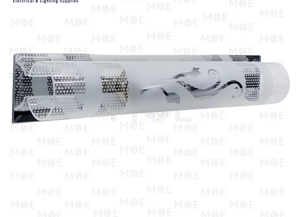 Class Lighting Mirror Light Applique With Flower Frosted Glass 2xE14 | A231-2 | ابليك مغسلة ساندويش مراية مغشى مع وردة