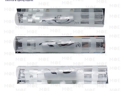 Class Lighting Mirror Light Applique With Flower Frosted Glass 2xE14 | A231-2 | ابليك مغسلة ساندويش مراية مغشى مع وردة