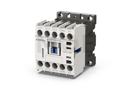 Kripal Mini Contactor 3P (16-20A) 3NO, Aux: 1NO 220VAC | ZJ-UKC1-16M-22NO ميني كونتكتور 3 فاز