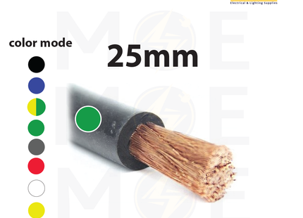 Liban Cables Single Core Flexible 25mm Green | NYAF | شريط مفرد شعري اخضر
