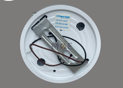 Cuperlight LED COB Downlight/ Panel Light White Ceiling Surface Mounted Circular Warmwhite 7cm 8W | 8W COB WW | سبوت ليد مدور ظاهر ابيض ورم وايت