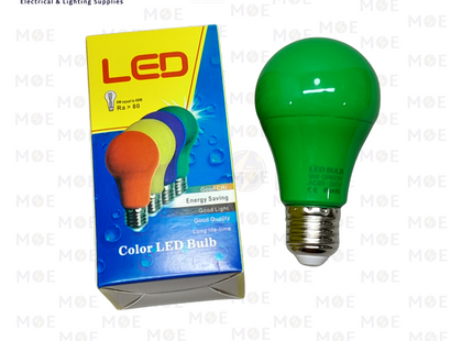 LED Lamp Bulb Green E27 9W | لمبة ليد برم بول اخضر