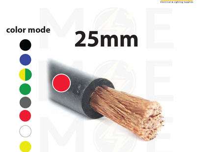 Liban Cables Single Core Flexible 25mm Red | NYAF | شريط مفرد شعري احمر
