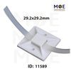 KSS Self Adhesive Cable Tie Mount White 29.2x29.2mm | HC-101