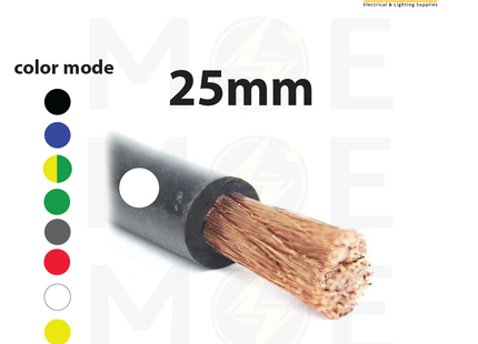 Liban Cables Single Core Flexible 25mm White | NYAF | شريط مفرد شعري ابيض