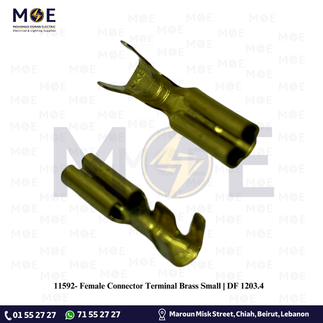 Female Connector Terminal Brass Small | DF 1203.4