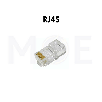 Dintek Network Plug Crimp Connector Unshielded Transparent CAT5E RJ45 8P8C | 1501-88052