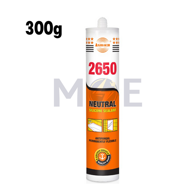 Asmaco Neutral Silicone Sealant Clear 300g | 2650