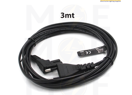 ValueLine Radio Power Cord 2x0.75mm 90 Degree 3mt | VLEP11045B30 417106 | شريط مسجلة زاوية