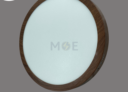 CuperLight LED Downlight/ Panel Light Wooden Ceiling Surface Mounted Circular Warmwhite 3500K 3000Lm 30cm 30W | CPR-30W | سبوت ليد مدور ظاهر خشبي ورم وايت