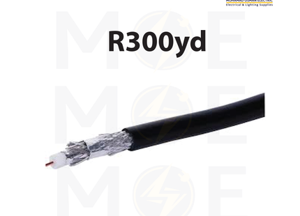 SEG Coaxial cable RG6 128s 75 OHM Black R300yd | كابل كوكسيال شعرة اسود