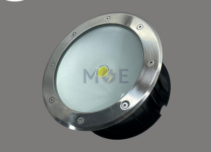 Cuperlight IP65 COB LED Ground SpotLight Chrome Flush Circular Spot Daylight 6500K 20cm 20W | UG-COB-20W | سبوت ارض ليد مدور مخفي كروم دايلايت