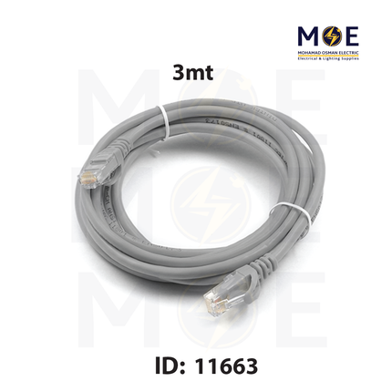 CAT6 UTP Patch Cord Cable 3mt