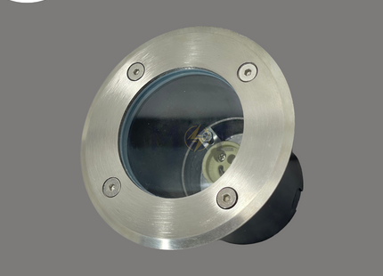 Cuperlight IP65 Ground SpotLight Chrome Flush Circular Spot GU10 110x105x75mm | سبوت ارض فارغ مدور مخفي كروم