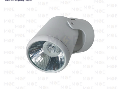 Goldenlight IP65 LED COB Waterproof Surface Adjustable Wall/Ceiling Spotlight White Daylight W141-1 6000K 10W | W141-1 | سبوت ليد حائط/سقف ظاهر مطري متحرك ابيض دايلايت