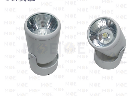 Goldenlight IP65 LED COB Waterproof Surface Adjustable Wall/Ceiling Spotlight White Daylight W141-1 6000K 10W | W141-1 | سبوت ليد حائط/سقف ظاهر مطري متحرك ابيض دايلايت