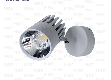 Cuperlight LED COB Surface Adjustable Wall Spotlight White Warmwhite 3000K 30W | LYGD1010/P2 30W WH WW | سبوت ليد حائط ظاهر متحرك ابيض ورم وايت