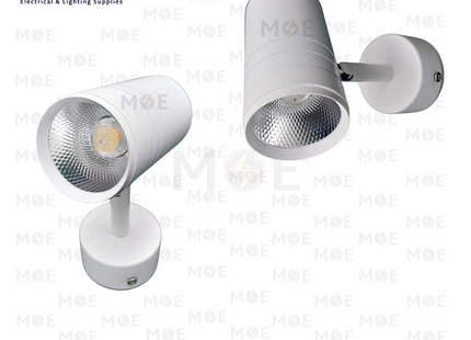 Cuperlight LED COB Surface Adjustable Wall Spotlight White Warmwhite 3000K 15W | LYGD1010/12 15W WH WW | سبوت ليد حائط ظاهر متحرك ابيض ورم وايت