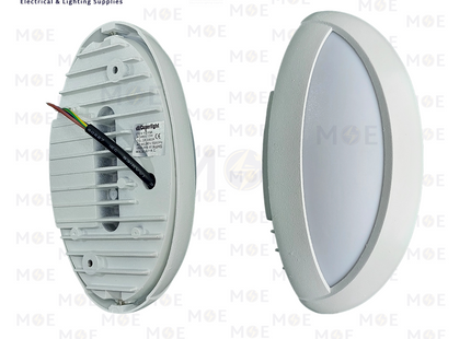 Cuperlight IP65 LED Outdoor Wall Light Oval White Warmwhite 3000K 10W | 09A 10W | ابليك حائط ليد بيضاوي ورم وايت