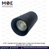 Cuperlight LED Downlight Surface Cylinder Spot Matt Black Daylight 60x107mm 12W |  ZR-C3003