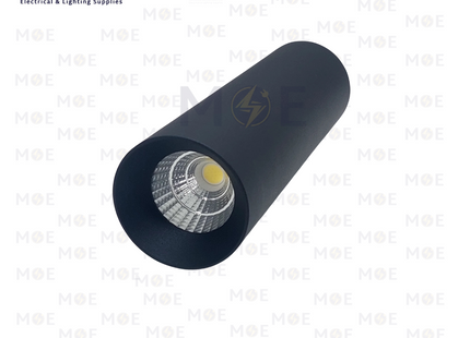 Cuperlight LED Downlight Surface Cylinder Spot Matt Black Daylight 60x107mm 15W | ZR-C3003 | سبوت ليد ظاهر مدور شكل سيلندر ثابت اسود دايلايت