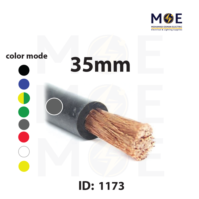 Liban Cables Single Core Flexible 35mm Gray | NYAF | شريط مفرد شعري رمادي