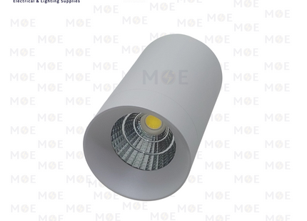 Cuperlight LED Downlight Surface Cylinder Spot Matt White Daylight 60x107mm 12W | ZR-C3003 | سبوت ليد ظاهر مدور شكل سيلندر ثابت ابيض دايلايت
