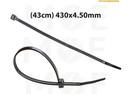 ELEMATIC Cable Tie Black ( 43cm ) 430x4.50mm | 35320 | رباط بلاستيك اسود