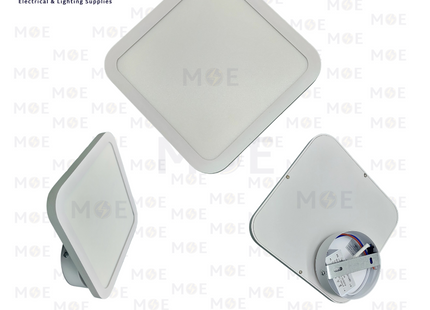 Goldenlight LED Indoor Wall Light Adjustable Square White Warmwhite 3500K 14W | GLDNL-GLW903S-14W WH WW | ابليك حائط ليد متحرك مربع ابيض ورم وايت