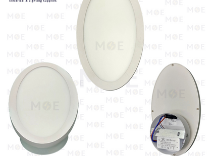 Goldenlight LED Indoor Wall Light Adjustable Oval White Warmwhite 3500K 13W | GLDNL-GLW903R-13W WH WW | ابليك حائط ليد متحرك بيضاوي ابيض ورم وايت