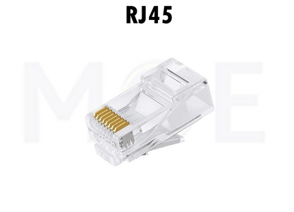 Orient Network Plug Crimp Connector Unshielded Transparent UTP CAT6 RJ45 8P8C
