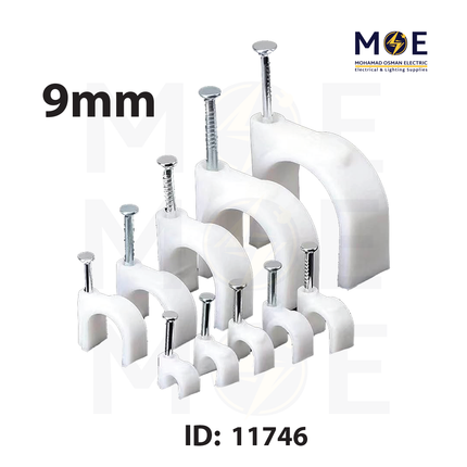 Bandex Cable Clips / Wall Wire Clips 9mm | PNK09WE