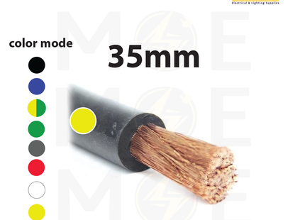 Liban Cables Single Core Flexible 35mm Yellow | NYAF | شريط مفرد شعري اصفر