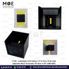 Goldenlight LED Outdoor UP & Down Wall Light Adjustable Black Warmwhite 10x10cm 2x3W | MB3346S