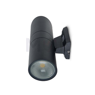 Goldenlight LED Outdoor UP & Down Wall Light Black Warmwhite 30x10cm 2x10W | SH-2202 2x10W BK WW
